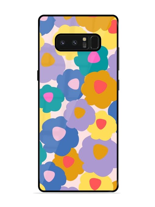 Flower Power Glossy Soft Edge Case for Samsung Galaxy Note 8 Chachhi