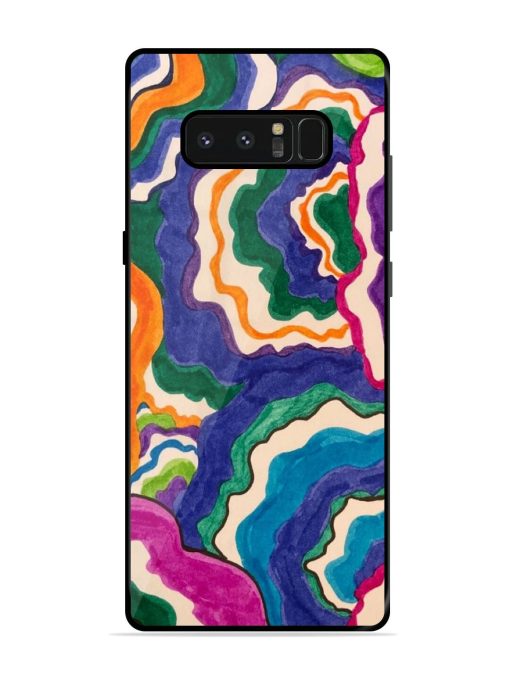 Wavy Wonder Glossy Soft Edge Case for Samsung Galaxy Note 8 Chachhi