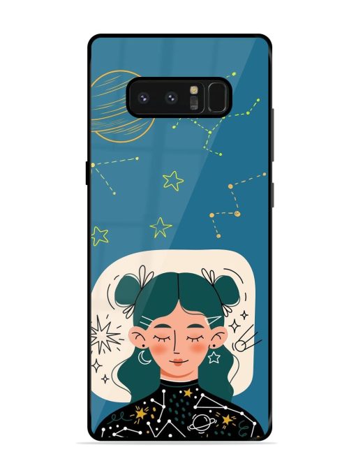 Cosmic Daydreamer Glossy Soft Edge Case for Samsung Galaxy Note 8 Chachhi