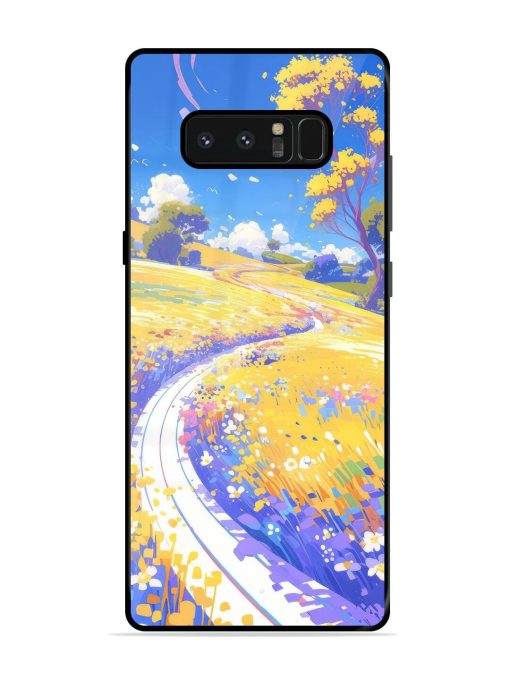 Vibrant Spring Meadow Glossy Soft Edge Case for Samsung Galaxy Note 8 Chachhi