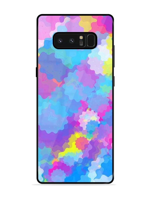 Psychedelic Cloud Burst Glossy Soft Edge Case for Samsung Galaxy Note 8 Chachhi