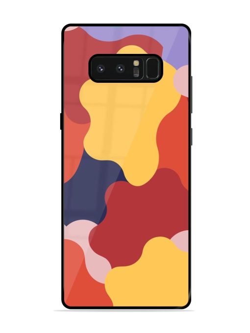 Gooey Color Chaos Glossy Soft Edge Case for Samsung Galaxy Note 8 Chachhi