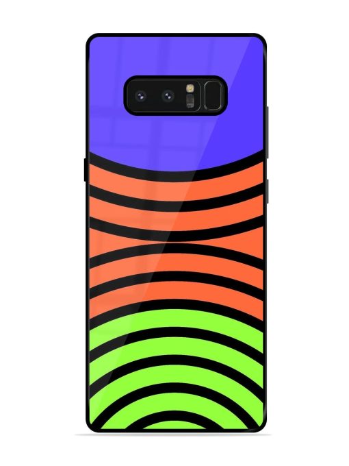 Psychedelic Stripe Symphony Glossy Soft Edge Case for Samsung Galaxy Note 8 Chachhi