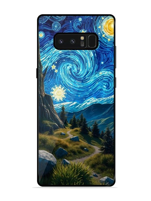 Starry Night In The Shire Glossy Soft Edge Case for Samsung Galaxy Note 8 Chachhi