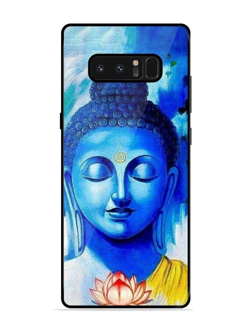 Serene Buddha With Lotus Glossy Soft Edge Case for Samsung Galaxy Note 8 Chachhi