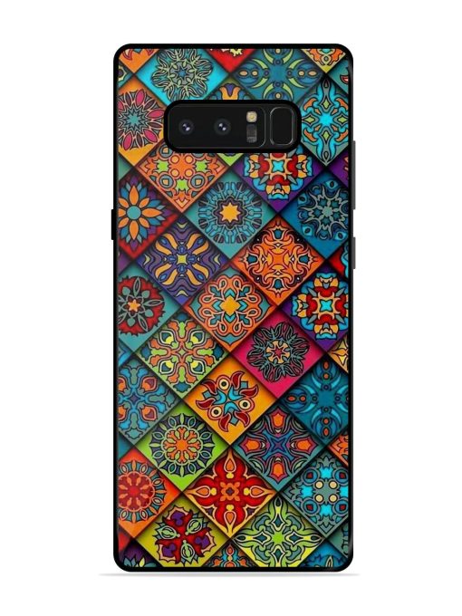 Patchwork Mandala Mosaic Glossy Soft Edge Case for Samsung Galaxy Note 8 Chachhi