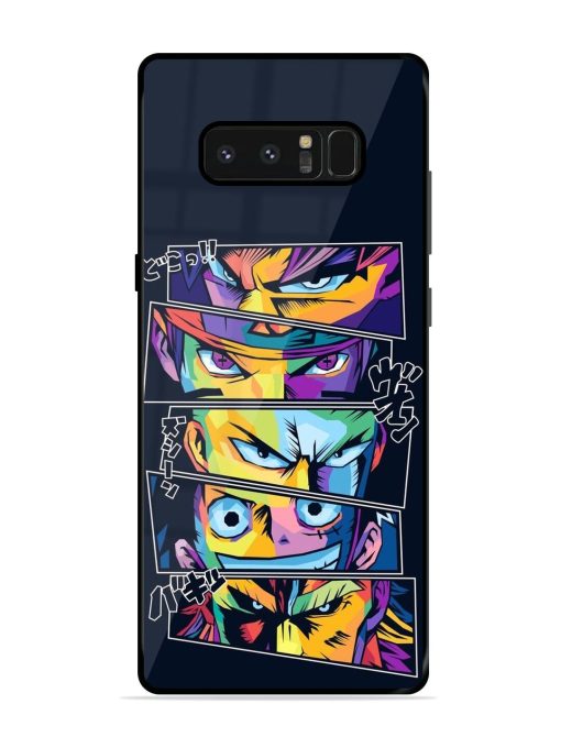 One Piece Powerhouse Glossy Soft Edge Case for Samsung Galaxy Note 8 Chachhi