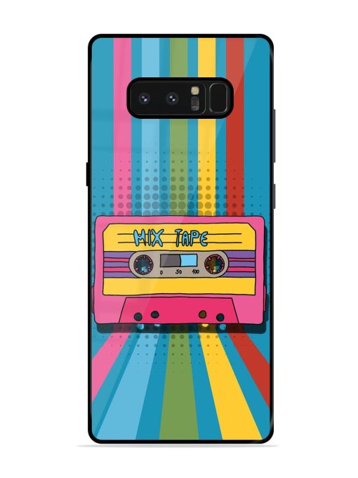 Retro Cassette Tapes Glossy Soft Edge Case for Samsung Galaxy Note 8 Chachhi