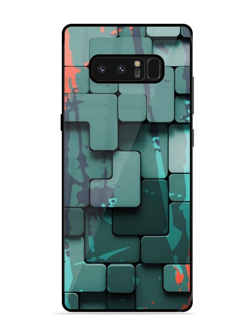 Abstract Geometric Mosaic Glossy Soft Edge Case for Samsung Galaxy Note 8 Chachhi