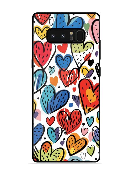 Heartfelt Harmony Glossy Soft Edge Case for Samsung Galaxy Note 8 Chachhi