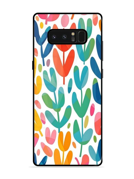 Rainbow Of Blooms Glossy Soft Edge Case for Samsung Galaxy Note 8 Chachhi