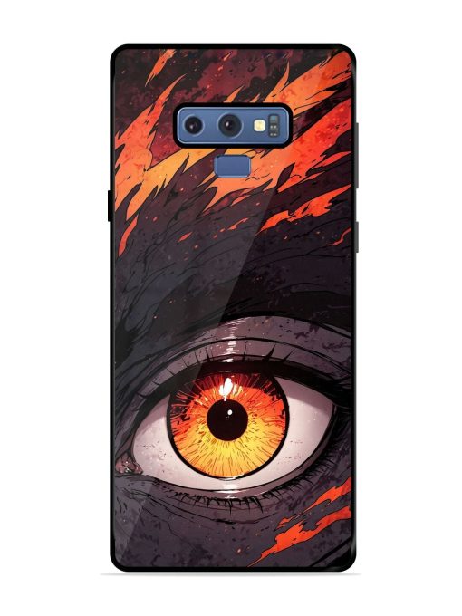 Inferno Gaze Glossy Soft Edge Case for Samsung Galaxy Note 9 Chachhi