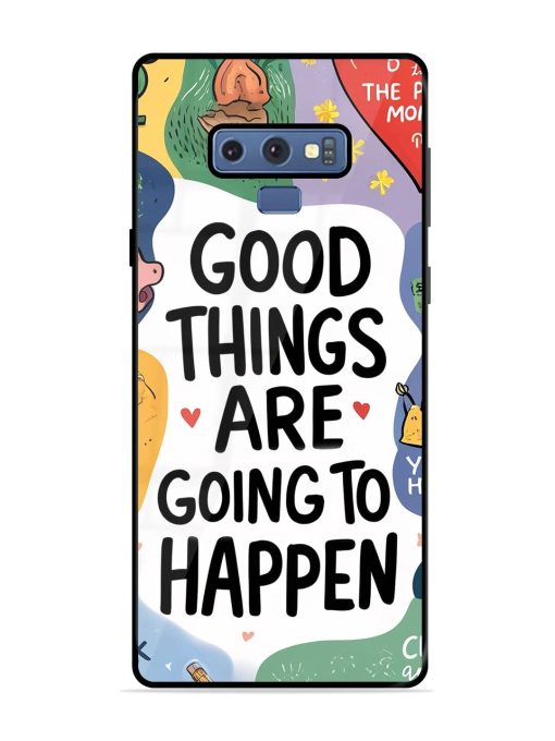 Uplifting Scribbles Glossy Soft Edge Case for Samsung Galaxy Note 9 Chachhi