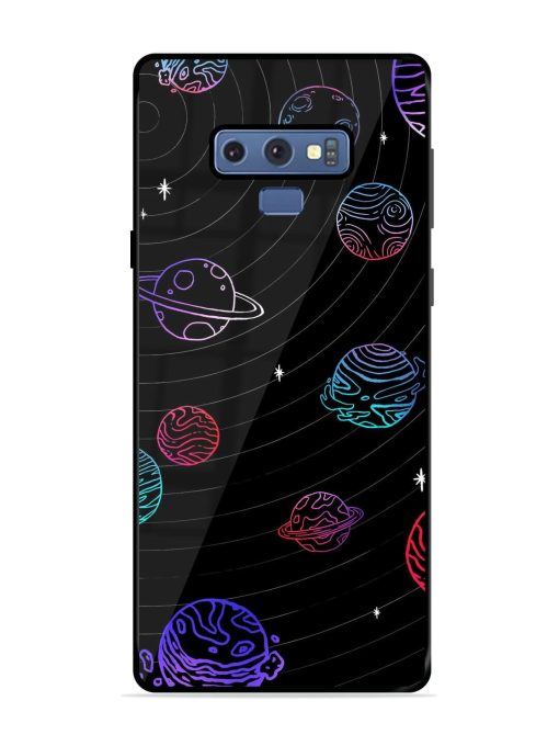 Cosmic Ballet Glossy Soft Edge Case for Samsung Galaxy Note 9 Chachhi