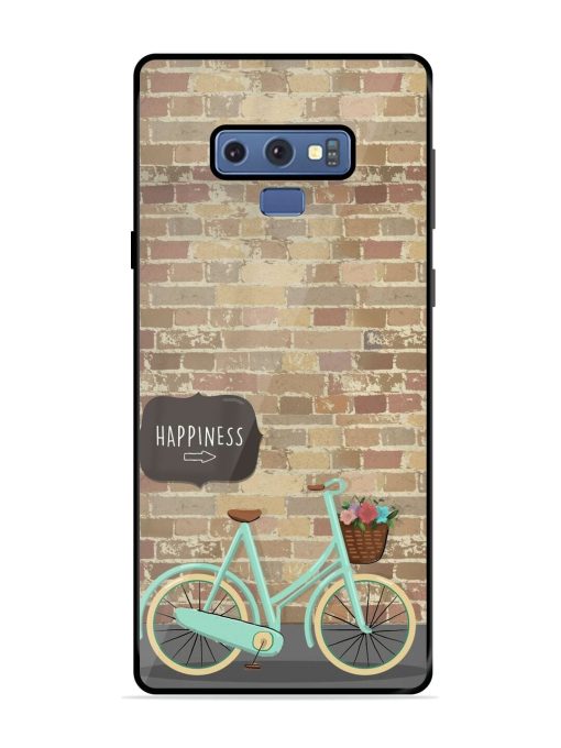 Pedaling Towards Happiness Glossy Soft Edge Case for Samsung Galaxy Note 9 Chachhi