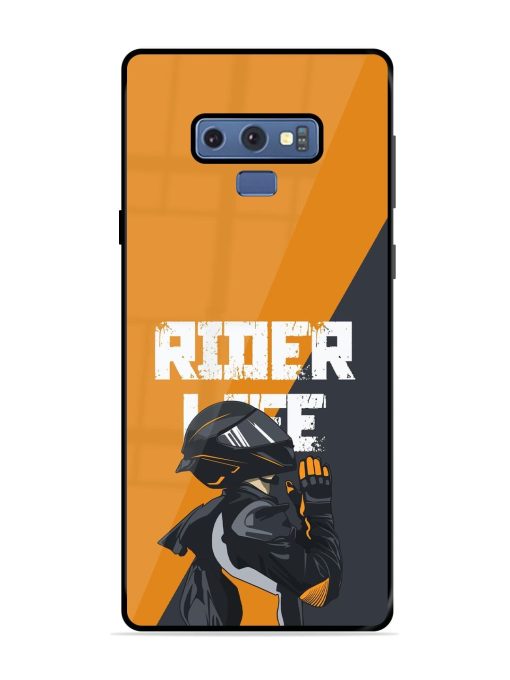 Ride Never Ends Glossy Soft Edge Case for Samsung Galaxy Note 9 Chachhi