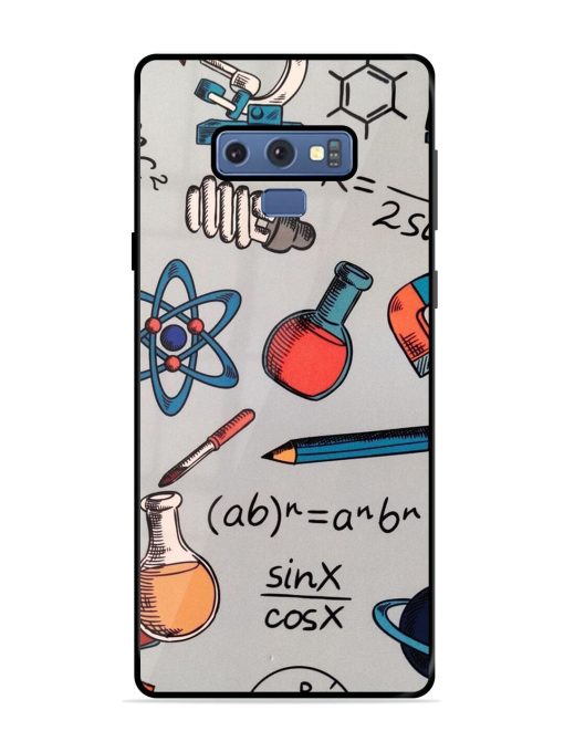 Science Doodle Glossy Soft Edge Case for Samsung Galaxy Note 9 Chachhi