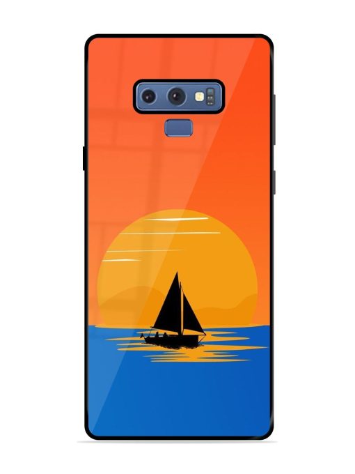 Sunset Sail Glossy Soft Edge Case for Samsung Galaxy Note 9 Chachhi