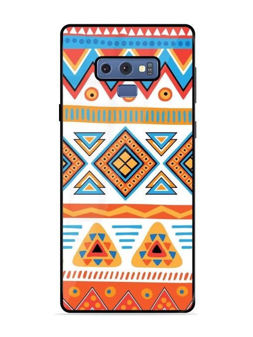 Vibrant Tribal Pattern Glossy Soft Edge Case for Samsung Galaxy Note 9