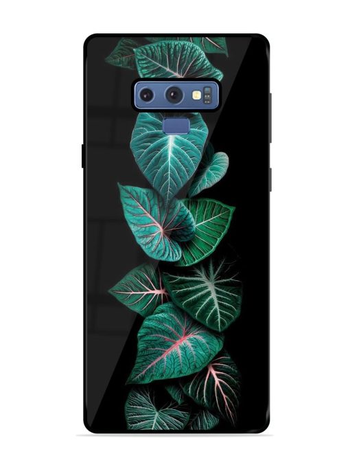 Emerald Elegance Glossy Soft Edge Case for Samsung Galaxy Note 9 Chachhi