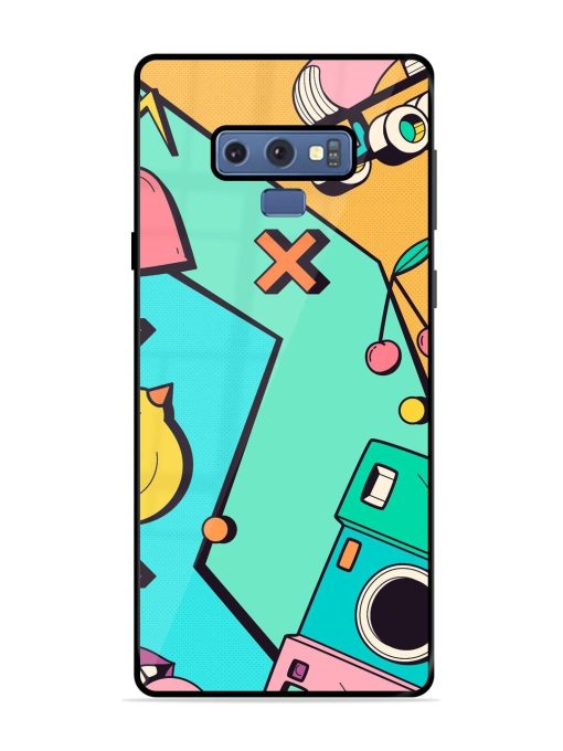 Retro Remix Glossy Soft Edge Case for Samsung Galaxy Note 9 Chachhi