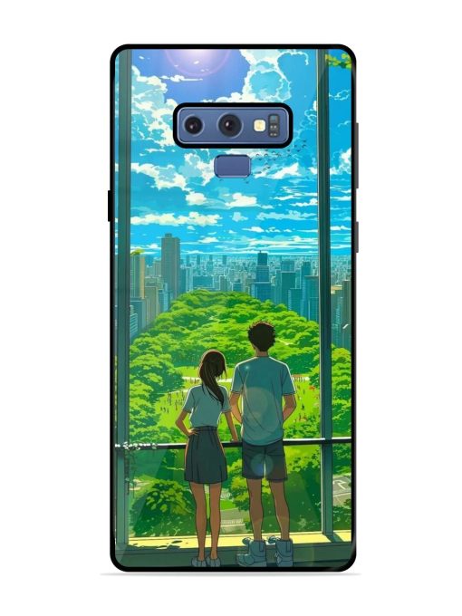 Cyberpunk Dreamscape Glossy Soft Edge Case for Samsung Galaxy Note 9 Chachhi