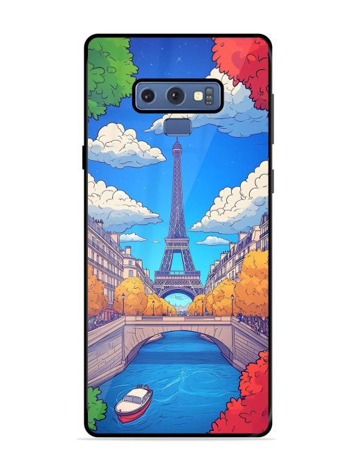 Parisian Panorama Glossy Soft Edge Case for Samsung Galaxy Note 9 Chachhi