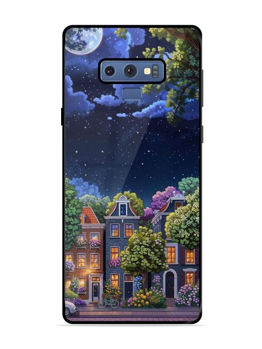 Moonlit Streets Glossy Soft Edge Case for Samsung Galaxy Note 9 Chachhi