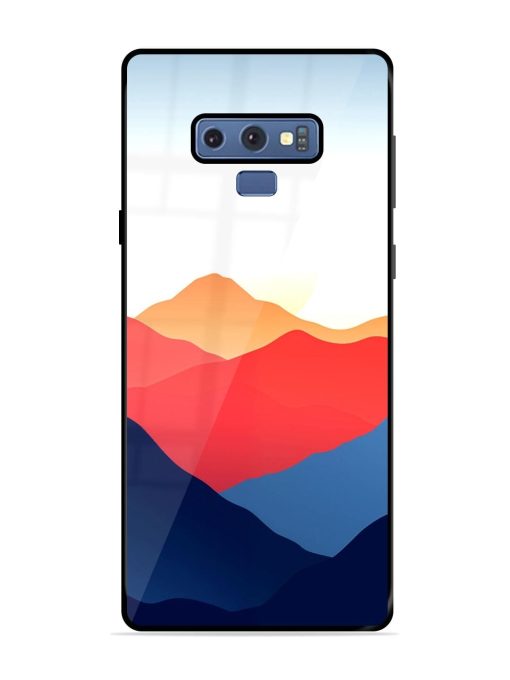 Sunset Peaks Glossy Soft Edge Case for Samsung Galaxy Note 9 Chachhi