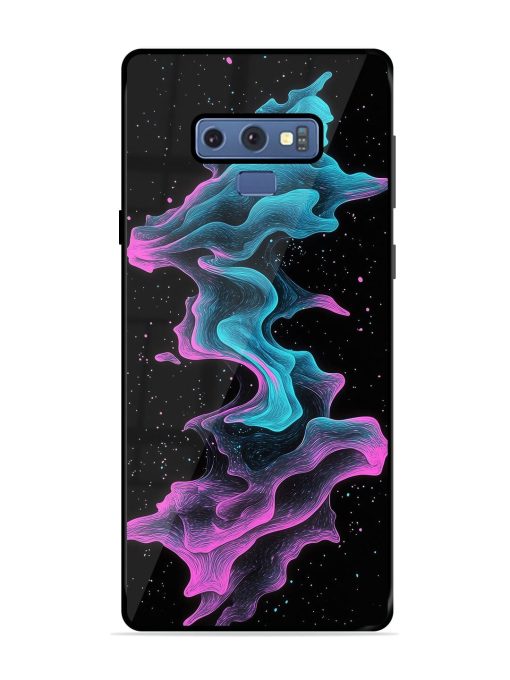 Cosmic Currents Glossy Soft Edge Case for Samsung Galaxy Note 9 Chachhi