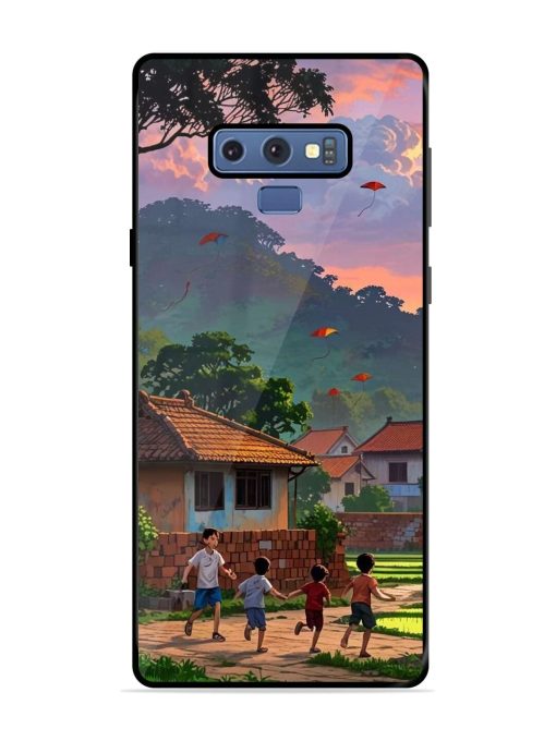 Sunset Play Glossy Soft Edge Case for Samsung Galaxy Note 9 Chachhi