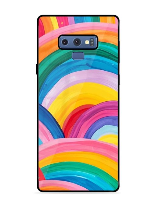 Rainbow Symphony Glossy Soft Edge Case for Samsung Galaxy Note 9 Chachhi