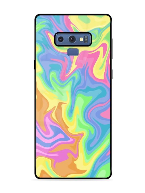 Whimsical Swirl Glossy Soft Edge Case for Samsung Galaxy Note 9 Chachhi