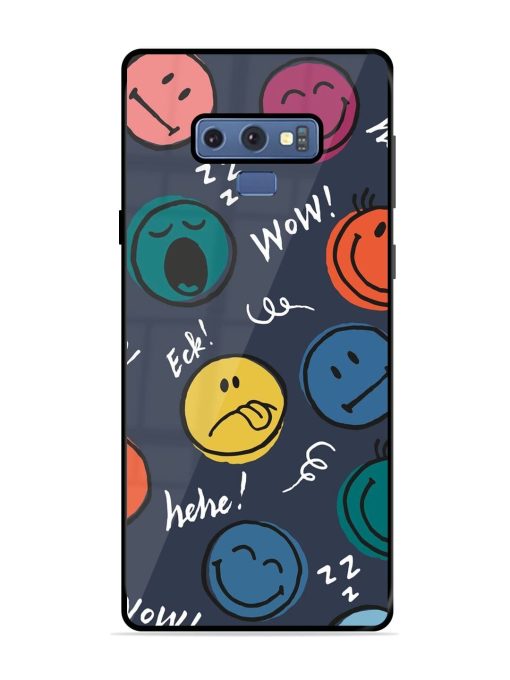 Emoticon Parade Glossy Soft Edge Case for Samsung Galaxy Note 9 Chachhi