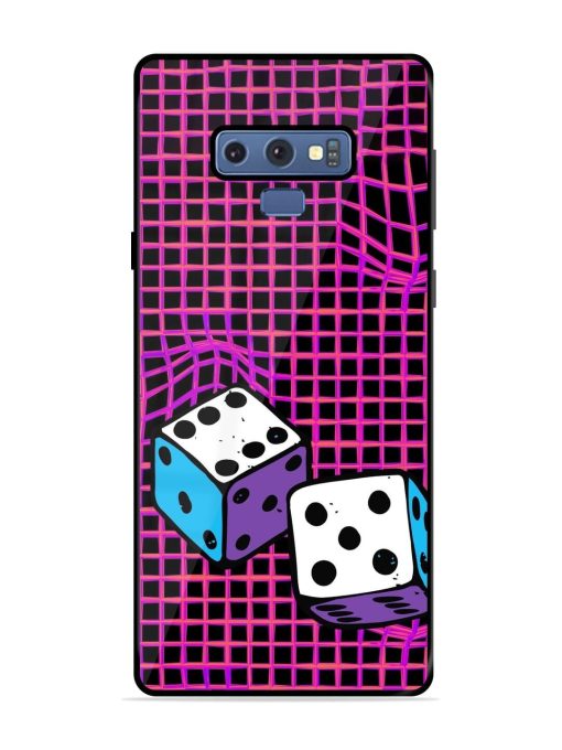 Glitched Dice Glossy Soft Edge Case for Samsung Galaxy Note 9 Chachhi