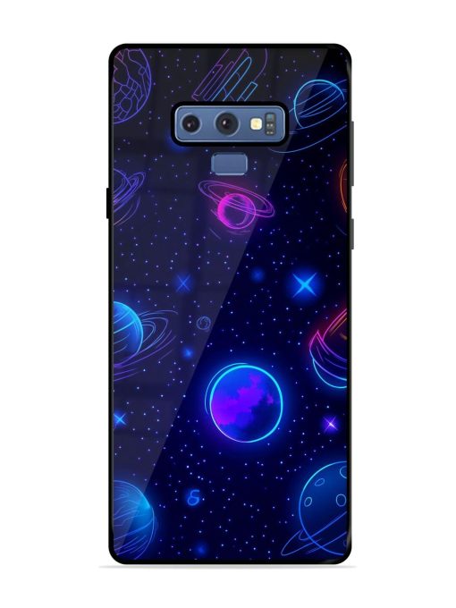 Neon Cosmos Glossy Soft Edge Case for Samsung Galaxy Note 9 Chachhi