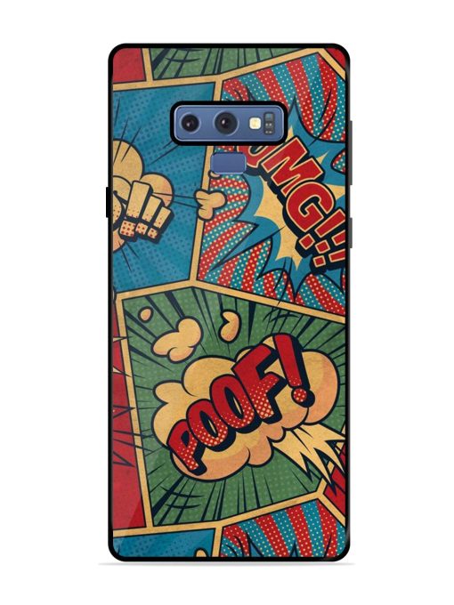 Comic Book Chaos Glossy Soft Edge Case for Samsung Galaxy Note 9 Chachhi