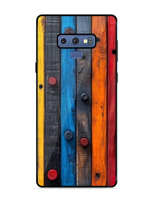 Rainbow Plank Glossy Soft Edge Case for Samsung Galaxy Note 9 Chachhi