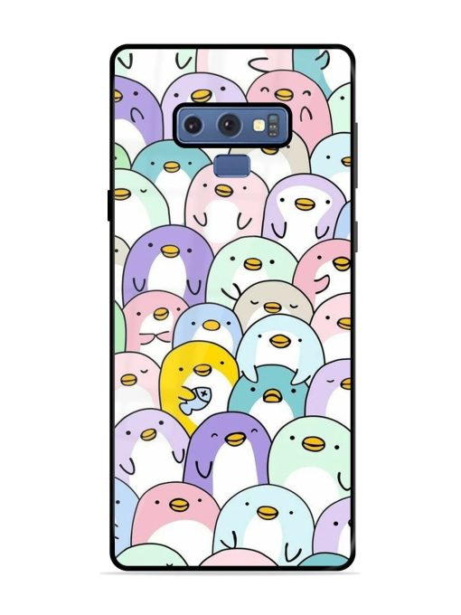 Penguin Party Glossy Soft Edge Case for Samsung Galaxy Note 9 Chachhi