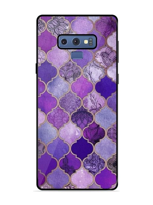 Purple Mosaic Magic Glossy Soft Edge Case for Samsung Galaxy Note 9