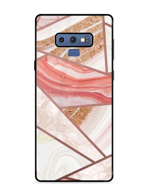 Rosy Mosaic Glossy Soft Edge Case for Samsung Galaxy Note 9 Chachhi