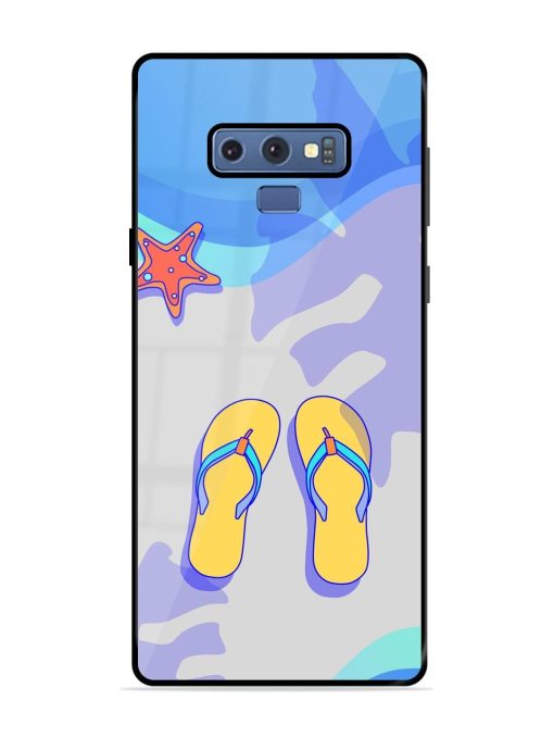 Sandy Toes And Salty Seas Glossy Soft Edge Case for Samsung Galaxy Note 9 Chachhi