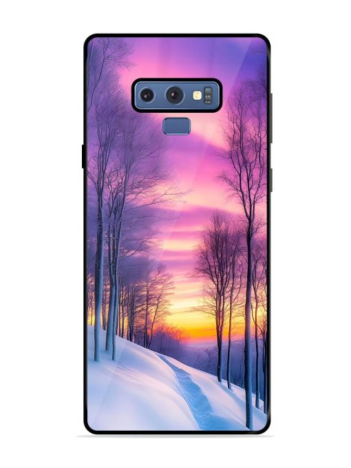 Winter'S Purple Haze Glossy Soft Edge Case for Samsung Galaxy Note 9 Chachhi