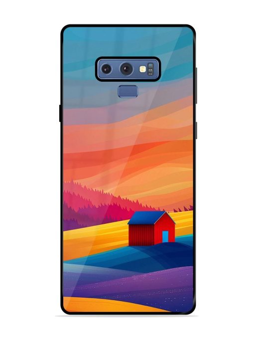 Sunset Solitude Glossy Soft Edge Case for Samsung Galaxy Note 9 Chachhi