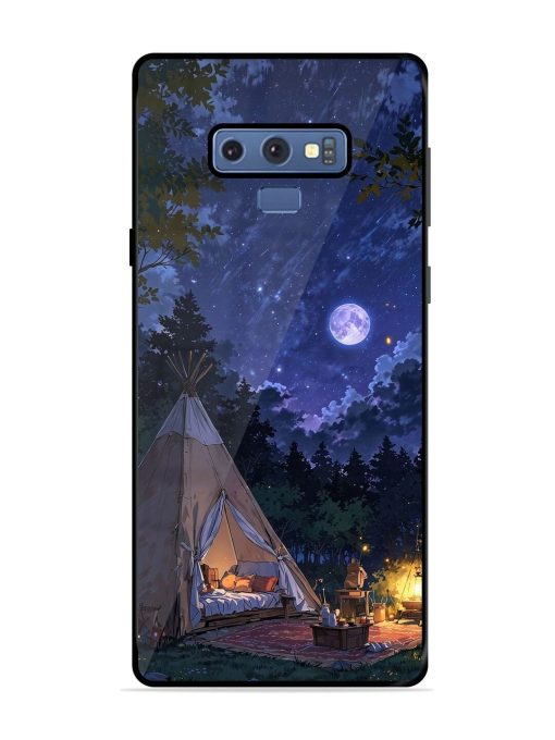 Moonlight Camping Glossy Soft Edge Case for Samsung Galaxy Note 9 Chachhi