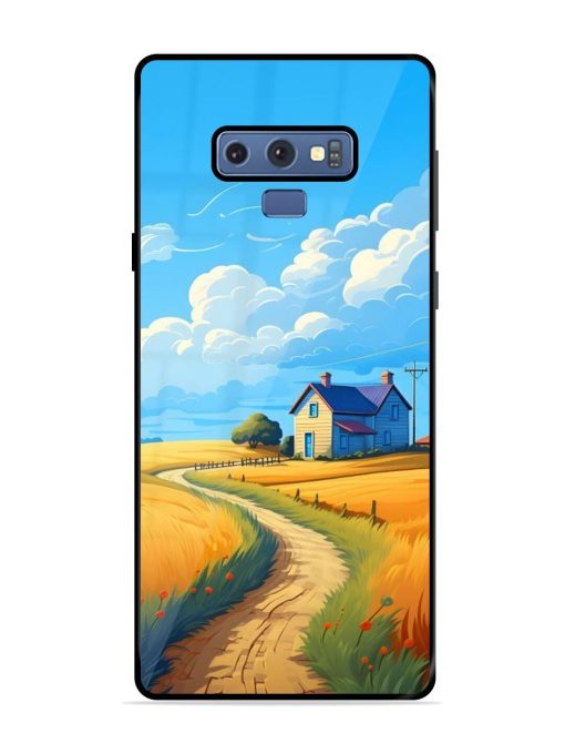 Countryside Cottage Glossy Soft Edge Case for Samsung Galaxy Note 9 Chachhi