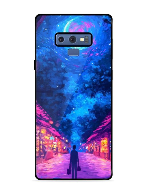 Neon Nightscape Glossy Soft Edge Case for Samsung Galaxy Note 9