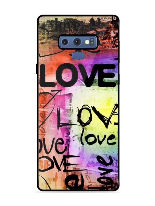 Love Graffiti Glossy Soft Edge Case for Samsung Galaxy Note 9 Chachhi