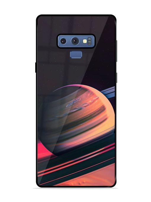 Neon Saturn Glossy Soft Edge Case for Samsung Galaxy Note 9 Chachhi