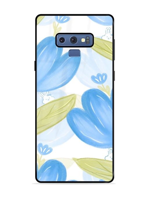 Bunny'S Blue Garden Glossy Soft Edge Case for Samsung Galaxy Note 9 Chachhi